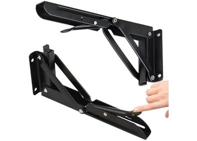 Klappwinkel 300?mm, 2?Stk., Metall, Schwerlast für Wand Regal