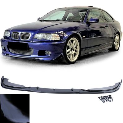 Frontspoiler Lippe Performance Schwarz Glanz passt für 3er BMW E46 Coupe Cabrio