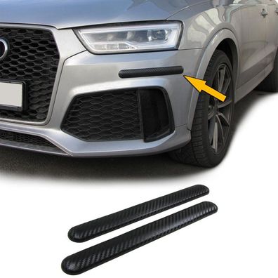 Universelle PKW Schutzleisten 2 Stück – Stoßschutz flexibel – Carbon-Look
