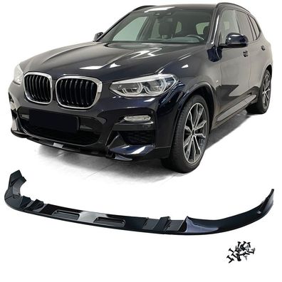 Front Spoiler Lippe Performance Schwarz Glanz passend für BMW X3 G01 2017-2021