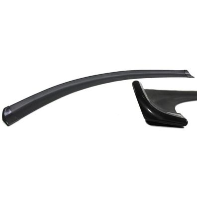 Flexible Spoilerlippe mit Endkappen – Universal Front/Heck – Schwarz 145x2cm