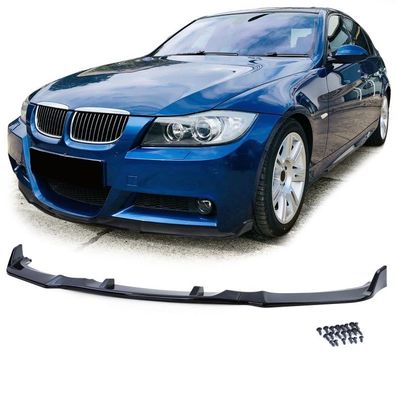 Front Spoiler Lippe Performance Schwarz Glanz passt für 3er BMW E90 E91 05-08