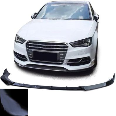 Front Spoiler Lippe Performance Schwarz Glanz für Audi A3 8V Vorfacelift 12-16