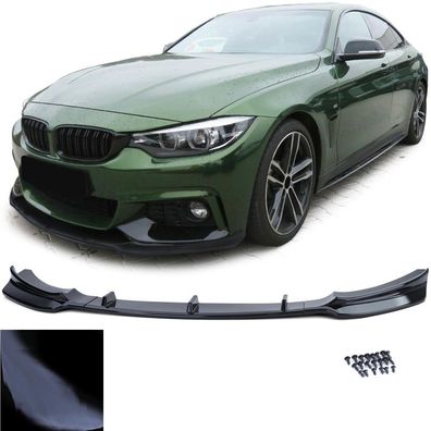 Front Spoiler Lippe Stoßstange Schwarz Glanz passend für 4er BMW F32 F33 F36
