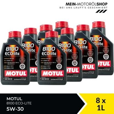 Motul 8100 Eco-lite 5W-30 8x1 Liter