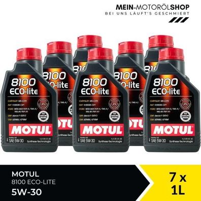 Motul 8100 Eco-lite 5W-30 7x1 Liter