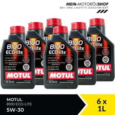 Motul 8100 Eco-lite 5W-30 6x1 Liter
