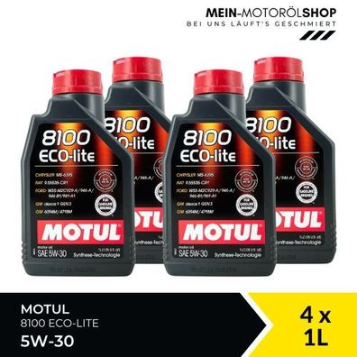 Motul 8100 Eco-lite 5W-30 4x1 Liter