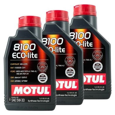 Motul 8100 Eco-lite 5W-30 3x1 Liter