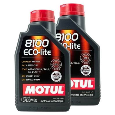 Motul 8100 Eco-lite 5W-30 2x1 Liter
