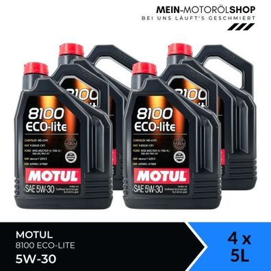 Motul 8100 Eco-lite 5W-30 4x5 Liter