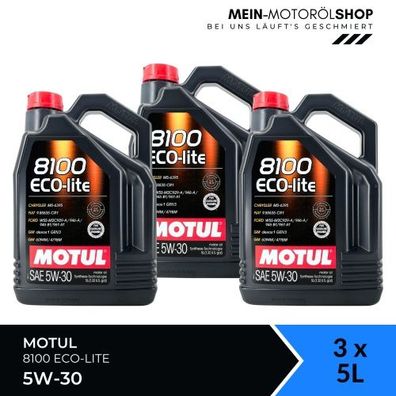 Motul 8100 Eco-lite 5W-30 3x5 Liter