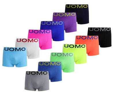 6er Pack Boxershorts Herren Boxer Short Microfaser Unterwäsche Unterhose neon