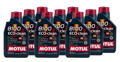 Motul 8100 Eco-clean 0W-30 9x1 Liter