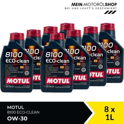 Motul 8100 Eco-clean 0W-30 8x1 Liter