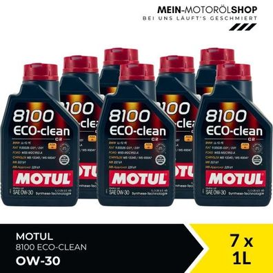 Motul 8100 Eco-clean 0W-30 7x1 Liter