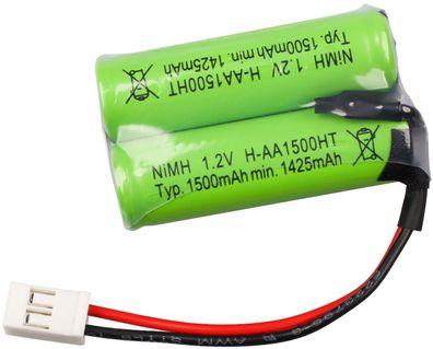 Notleuchtenakku NiMH 2,4V 1500mAh 100mm Kabel ersetzt ABB 11190038V/55
