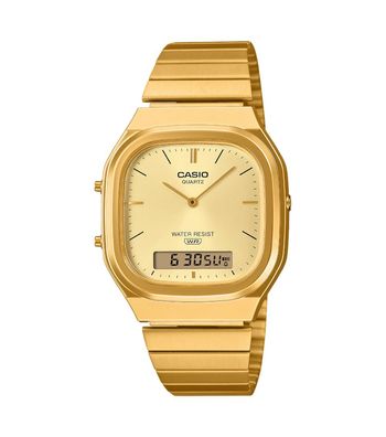 Casio Unisex Uhr Vintage Collection AQ-240EG-9AEF Edelstahl, Goldplattiert, Resin
