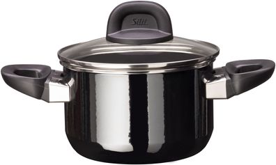 Silit Silargan® Modesto Kochtopf mit Deckel, 16 cm, Black 3201010688 4004633303213