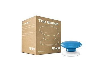 FIBARO The Button Blue: tragbarer kabelloser Z-Wave Plus-Taster für Smart Home
