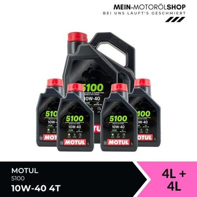 Motul 5100 10W-40 4T 4 + 4 Liter