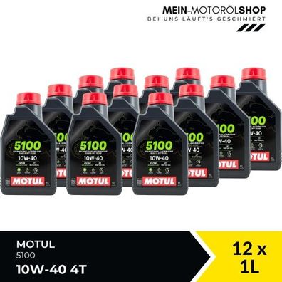 Motul 5100 10W-40 4T 12x1 Liter