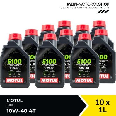 Motul 5100 10W-40 4T 10x1 Liter