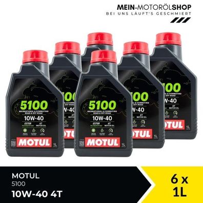 Motul 5100 10W-40 4T 6x1 Liter