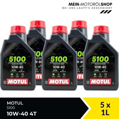 Motul 5100 10W-40 4T 5x1 Liter