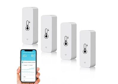 Intelligentes Wi-Fi-Thermometer-Hygrometer - digitaler Mini-Temperatur