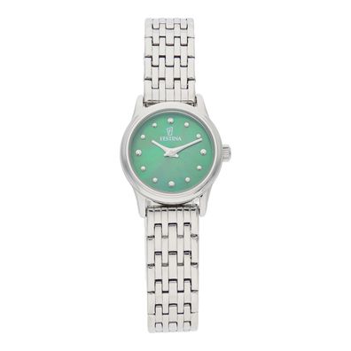 Festina Damenuhr Mademoiselle Grün, Quarz, Edelstahl, F20749/5