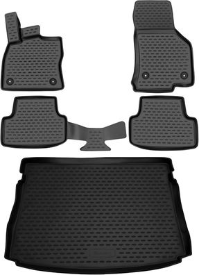 Element 3D Gummimatten Set passend für VW Golf 7 | Baujahr 2012-2020 | Schrägheck |