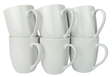 Retsch Arzberg - Kaffeebecher, Porzellan, 300ml, bauchige Form (6 Stück im Set)
