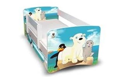 Best For Kids Kinderbett 90x180 mit Rausfallschutz & 2 Schubladen - inkl. Matratze