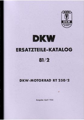 Ersatzteile Katalog DKW RT250/2
