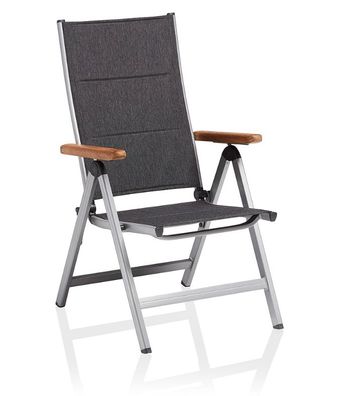 Granada Padded Multipositionssessel silber/ anthrazit meliert