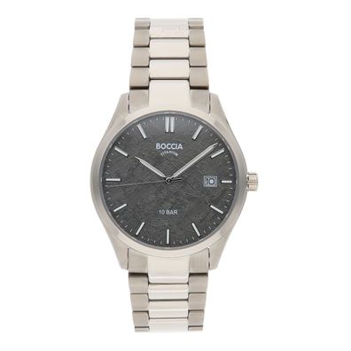 Boccia Herrenuhr 3672-01 Reintitan, Saphirglas, Anthrazit