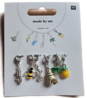 Charms-Set "Sommer, Sonne, Strand"
