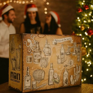 Spirituosen Adventskalender Tasting - 24x verschiedene Spirituosen im Kalender