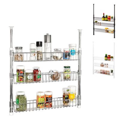 bremermann Teleskop-Gewürzregal, Teleskopregal mit 3 Korbablagen