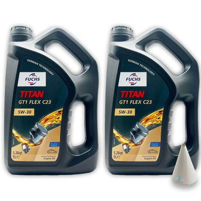 10 L Fuchs Titan GT1 Flex C23 5W-30 | BMW-LL-04 | MB 229.31 229.5 229.52