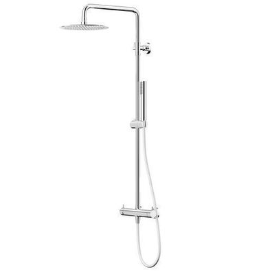 Duschsäule LUGO Duschsystem, Brausegarnitur in Chrom, Duschgarnitur, Regendusche