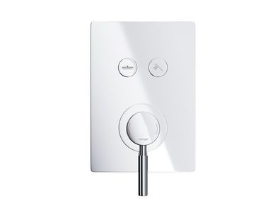 Unterputz Brausearmatur BOX Verdeckter Einbau Mischer für Badezimmer in Chrom