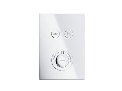 Unterputz Brausearmatur BOX Verdeckter Einbau Mischer Thermostatisch in Chrom