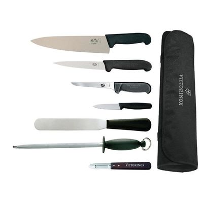 Messerset 7-teilig von Victorinox, Hygiplas und Vogue