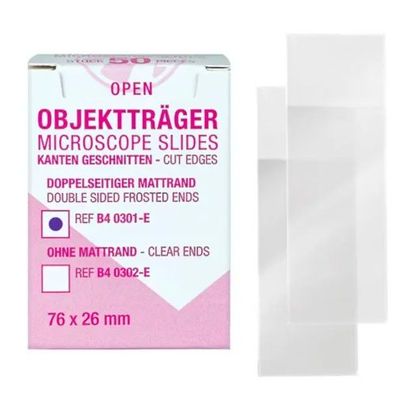 ECO-Objektträger mit Mattrand 76x26 mm (50 Stk.)