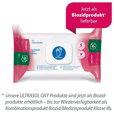 6x Dr. Schumacher Ultrasol Oxy Wipes - 108 Tücher | Packung (108 Tücher)