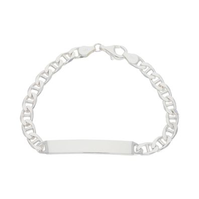 JuwelmaLux Stegpanzer Gravur Armband Silber 925 JL11-03-0111