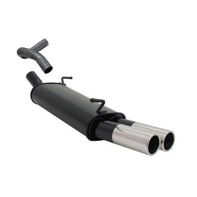 Novus Sportauspuff für Seat Ibiza 6L 2x76mm Endschalldämpfer mit ABE