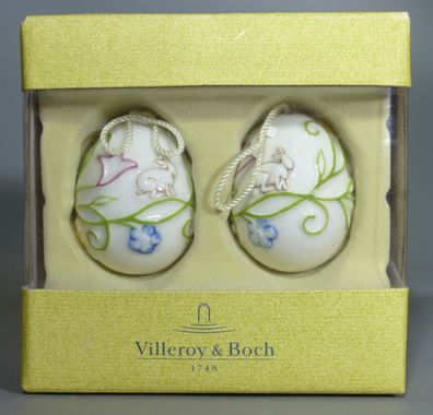Villeroy & Boch Porzellan 14-5522-6584 Romantic Spring 2 Eier Osterhase Ostern NEU OV
